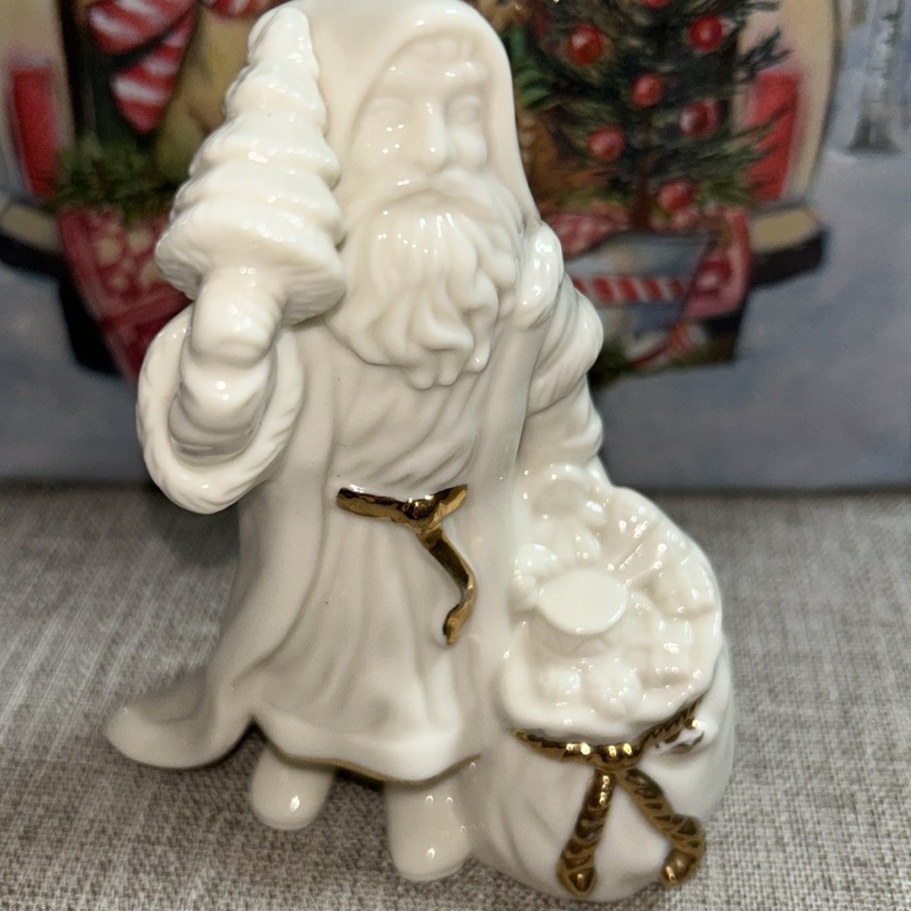 Lenox White and Gold Holiday Decor Santa - Picture 5 of 5